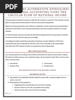 4.3 Analyses Alterna Tive Approaches To National Accounti NG Using The Circular Flow of Nat Ional Income