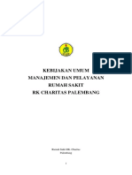 Kebijakan Manajemen Dan Pelayanan Umum RSCH 030716