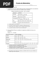 Prueba de Matematica Graficos