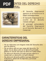 Antecedentes Del Derecho Empresarial