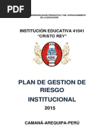 Plan de Gestion Riesgo Cristo Rey 