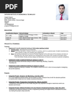 Yogesh Kapoor Resume