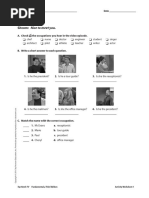 UNIT 01 Video Worksheets