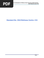 Standard No. CEA/Wellness Centre-018