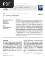 A Framework For Strategic Sustainable Development