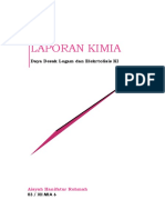 Laporan Praktikum Kimia - Daya Desak Logam Dan Elektrolisis KI