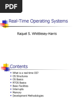 Real-Time Operating Systems: Raquel S. Whittlesey-Harris