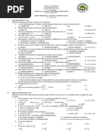 First Periodical Test 2014