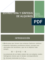 Estructura y Estereoquímica de Alquinos