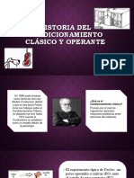 Historia Del Condicionamiento Clásico y Operante