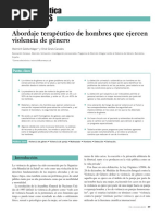 Abordaje Terapeutico para Hombres Que Ejercen La Violencia