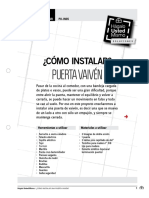 Pu-In05 - Como Instalar Una Puerta Vaiven PDF