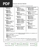 Cuestionario Mcgill