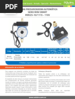 AQUA PAK Manual Bomba Serie Mini Smart