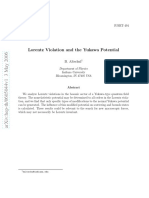 Lorentz Violation and The Yukawa Potential: B. Altschul