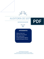 Auditoría de Sistemas - Matriz de Evaluacion