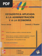 Estadistica Aplicada A La Administracion y La Economia Leonard J Kazmier