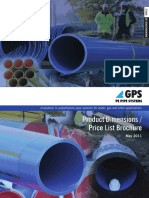 GPS PE Pipe Systems Dimensions