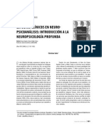 Estudios Clinicos en Neuro-Psicoanalisis (Coment)