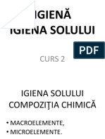 IGIENĂ Solului Curs 2