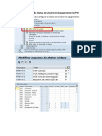 Configura Status Equipamento PM - SAP