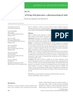 Patients' Experience of Living With Glaucoma: A Phenomenological Study