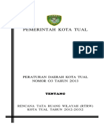 Peta RTRW Tual Baru