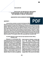 A Comparative Study of The Efficacy and Safety of Mirtazapine Versus Amitriptyline in The Treatment of Major Depression