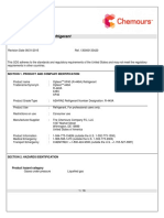 Opteon XP40 (R-449A) Refrigerant: Safety Data Sheet