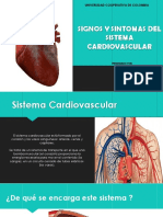 Signos y Sintomas Del Sistema Cardiovascular