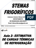 Aula 2 - Carga Térmica Camaras Frigorificas