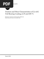 Friction and Wear Characteristics of Cu-4Al Foil Bearing Coating at 25 and 650 °C