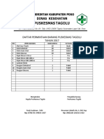 Nova Daftar Permintaan Barang Puskesmas Tagolu