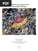 An Introduction To Igneous and Metamorphic Petrology - Frost and Frost