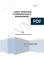 Energy Auditing, Conservation & Management