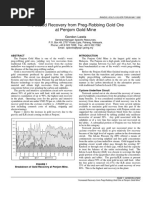 Increased Recovery From Preg-Robbing Gold Ore at Penjom Gold Mine by Gordon Lewis PDF