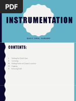 Instrumentation: Basic Oral Surgery