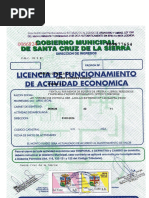 Licencia de Funcionamiento