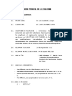 Informe Pericial de Un Inmueble Urbano Arancelario PDF