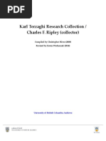 Karl Terzaghi Research Collection, C.F. Ripley