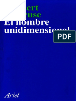 El Hombre Unidimensional - Herbert Marcuse