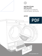 Manual de Utilizare Uscator de Rufe Gorenje D98F65F