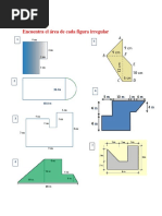 Encuentra El Área de Cada Figura Irregular
