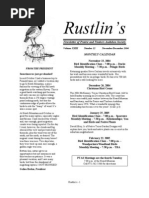 Nov-Dec 2004 Rustlin's Newsletter Prairie and Timbers Audubon Society 