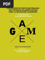 Evaluacion de Politicas Publicas Con Tecnicas de Gamificacion para La Educacion Ciudadana