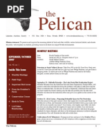 September-October 2007 Pelican Newsletter Lahontan Audubon Society