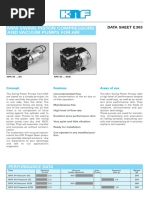 Mini Swing Piston Compressors and Vacuum Pumps For Air: Data Sheet E 303