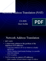 Network Address Translation (NAT) : CS-480b Dick Steflik