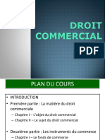 Cours de Droit Commercial