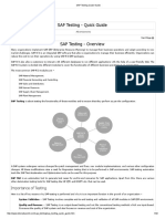 SAP Testing Quick Guide